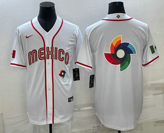 Mens USA Baseball Big Logo 2023 White World Classic Stitched Jerseys->2023 world baseball classic->MLB Jersey